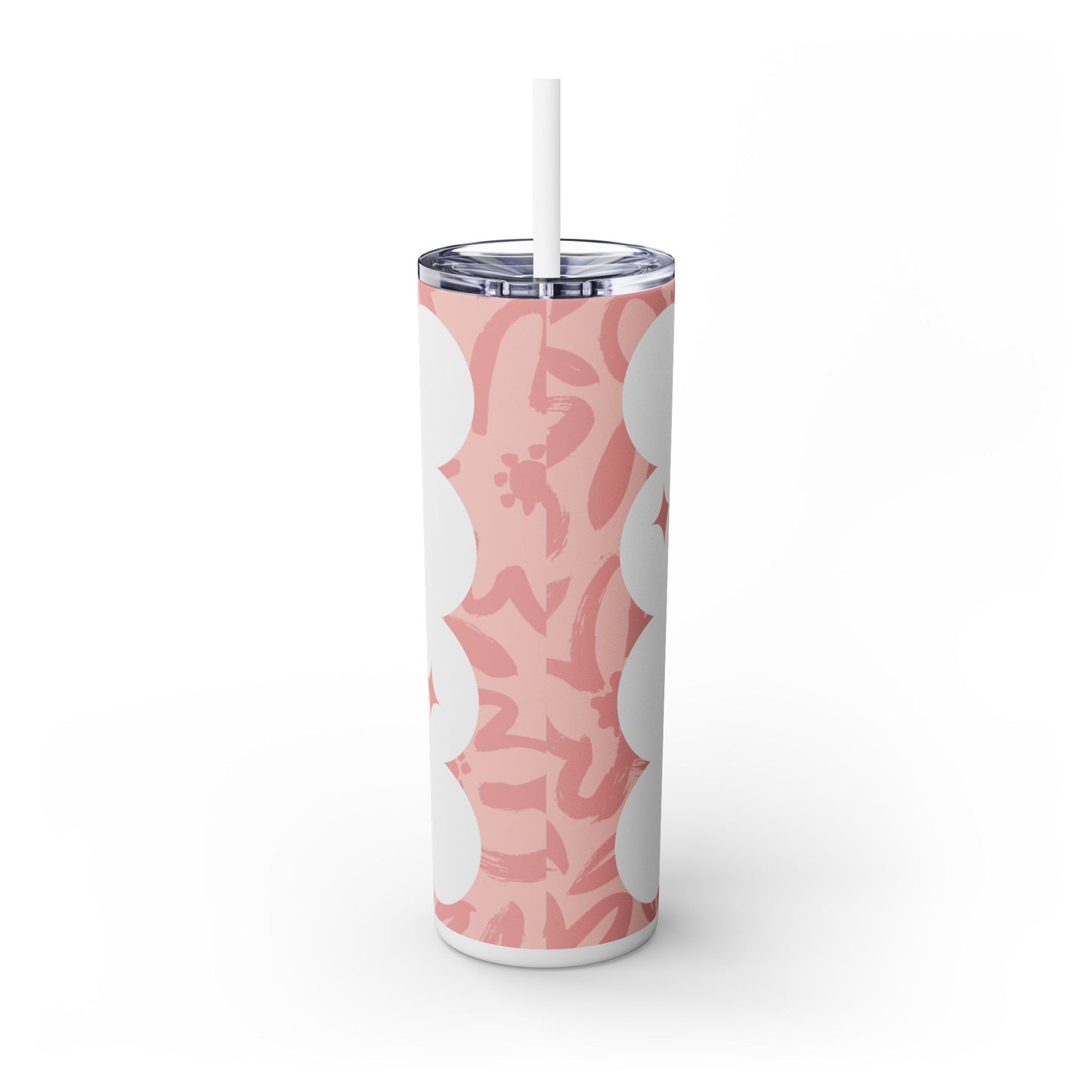 Good Vibes Only Skinny Tumbler with Straw - 20oz - Perfect for On-the-Go Hydration