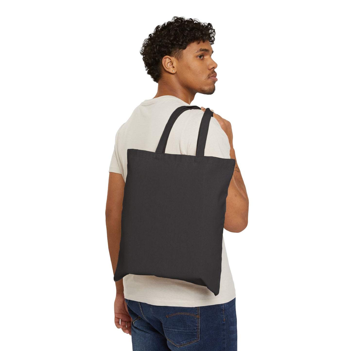Stylish Jesus Quote Cotton Canvas Tote Bag - Perfect for Faith-Based Events & Daily Use