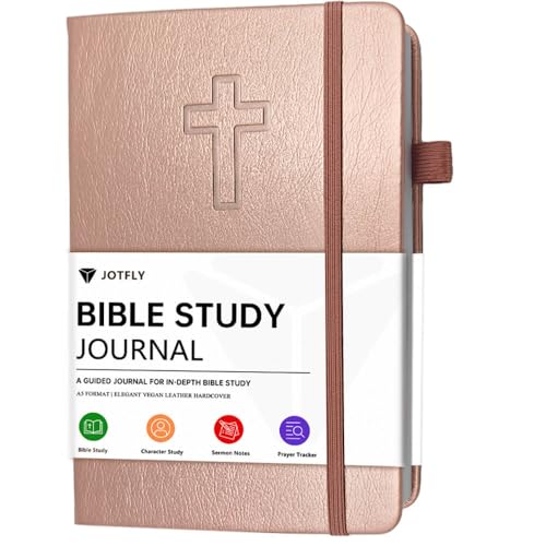 Bible Study Journal - Church Notes Notebook for Note Taking & Reflection - Guided Bible Study Notebook - Faith-Based Religious Gifts & Bible Study Supplies (Aquamarine)