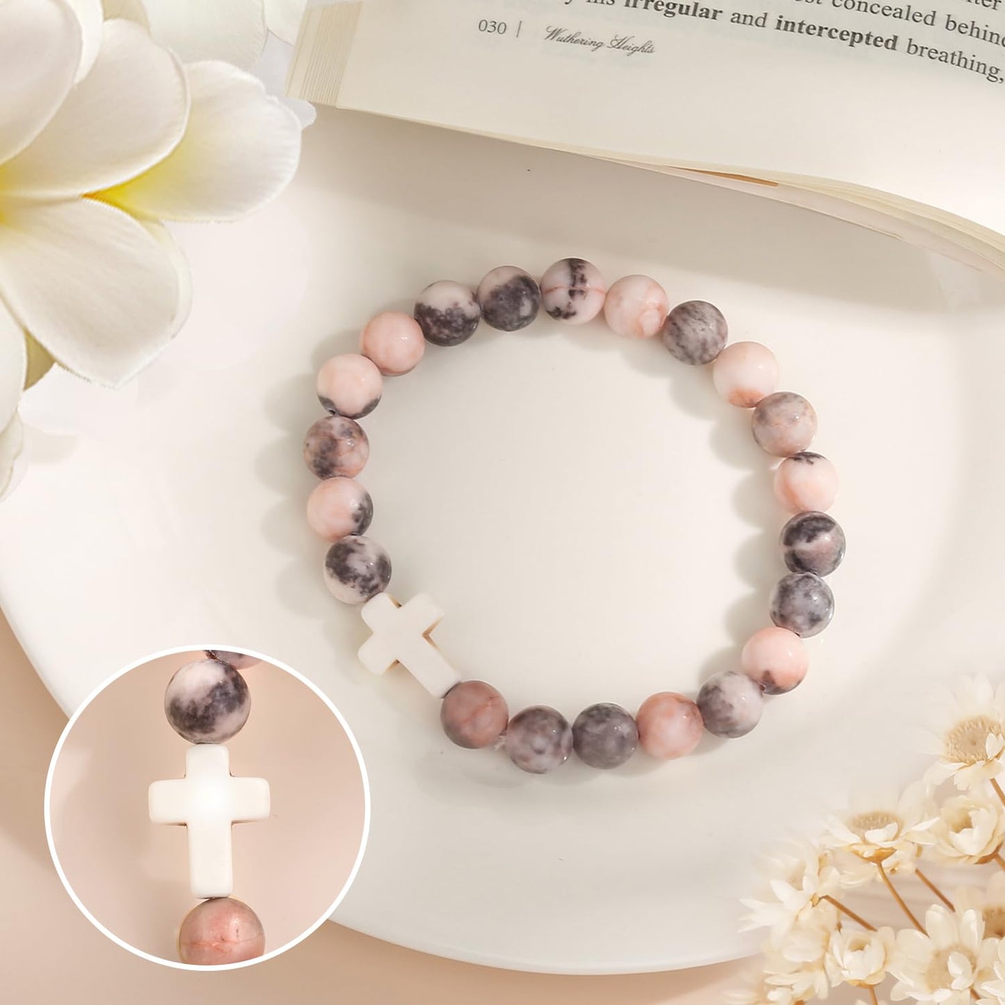 Christian Easter Gifts – Religious Cross Bracelet Faith Jewelry for Women