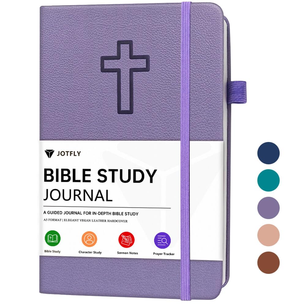 Bible Study Journal - Church Notes Notebook for Note Taking & Reflection - Guided Bible Study Notebook - Faith-Based Religious Gifts & Bible Study Supplies (Aquamarine)