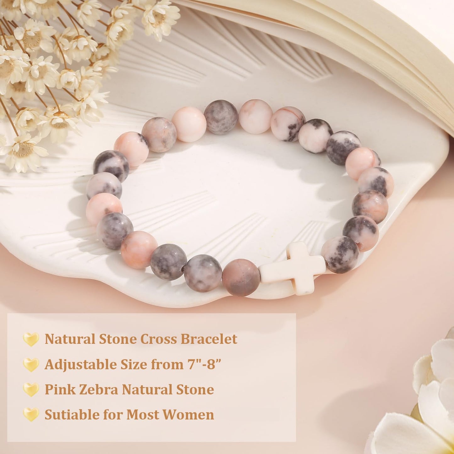 Christian Easter Gifts – Religious Cross Bracelet Faith Jewelry for Women