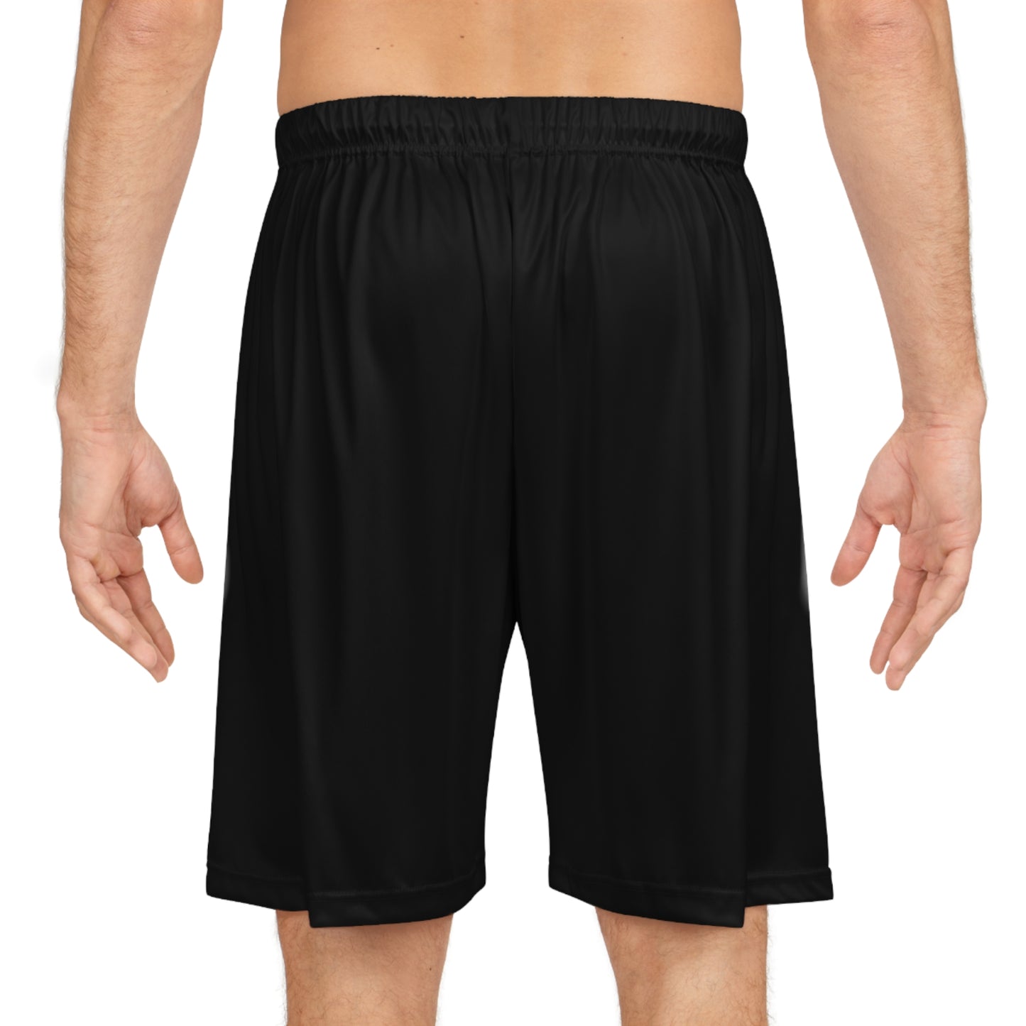 Faith-Inspired Basketball Shorts with Jesus Cross Design