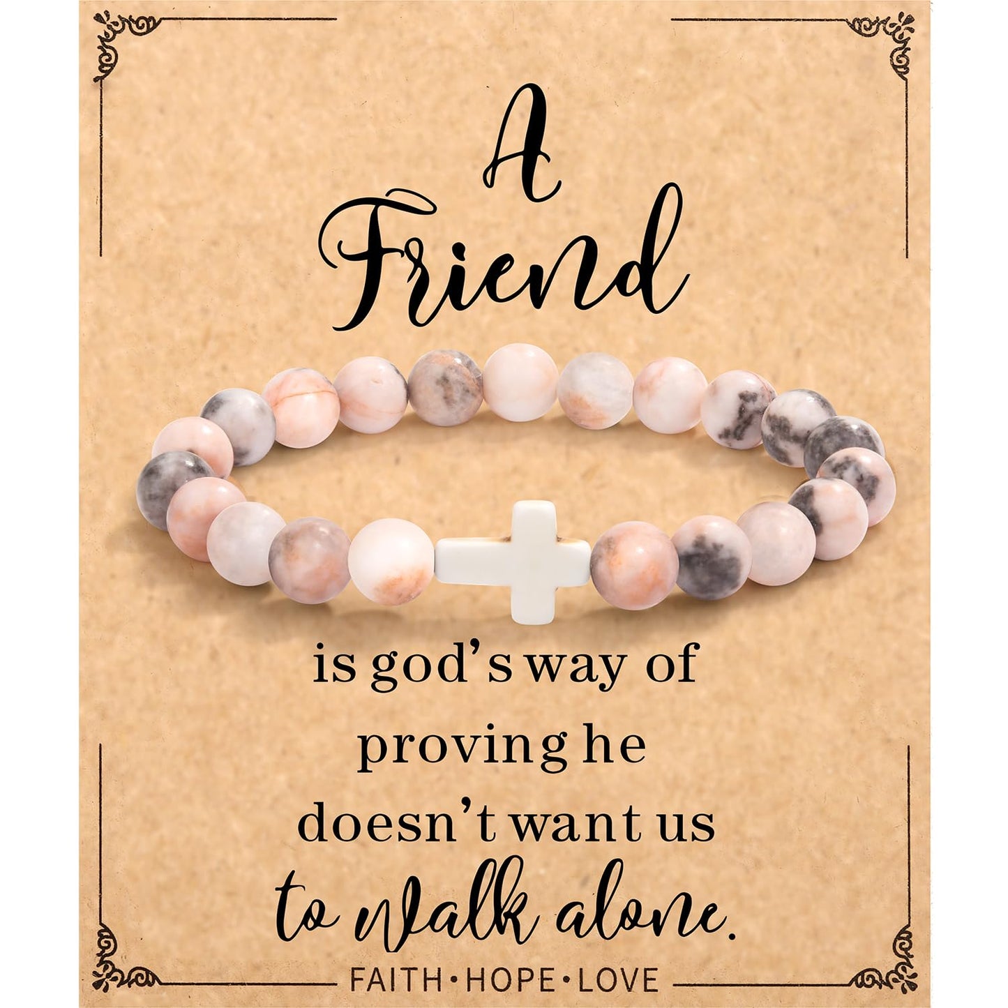 Christian Easter Gifts – Religious Cross Bracelet Faith Jewelry for Women