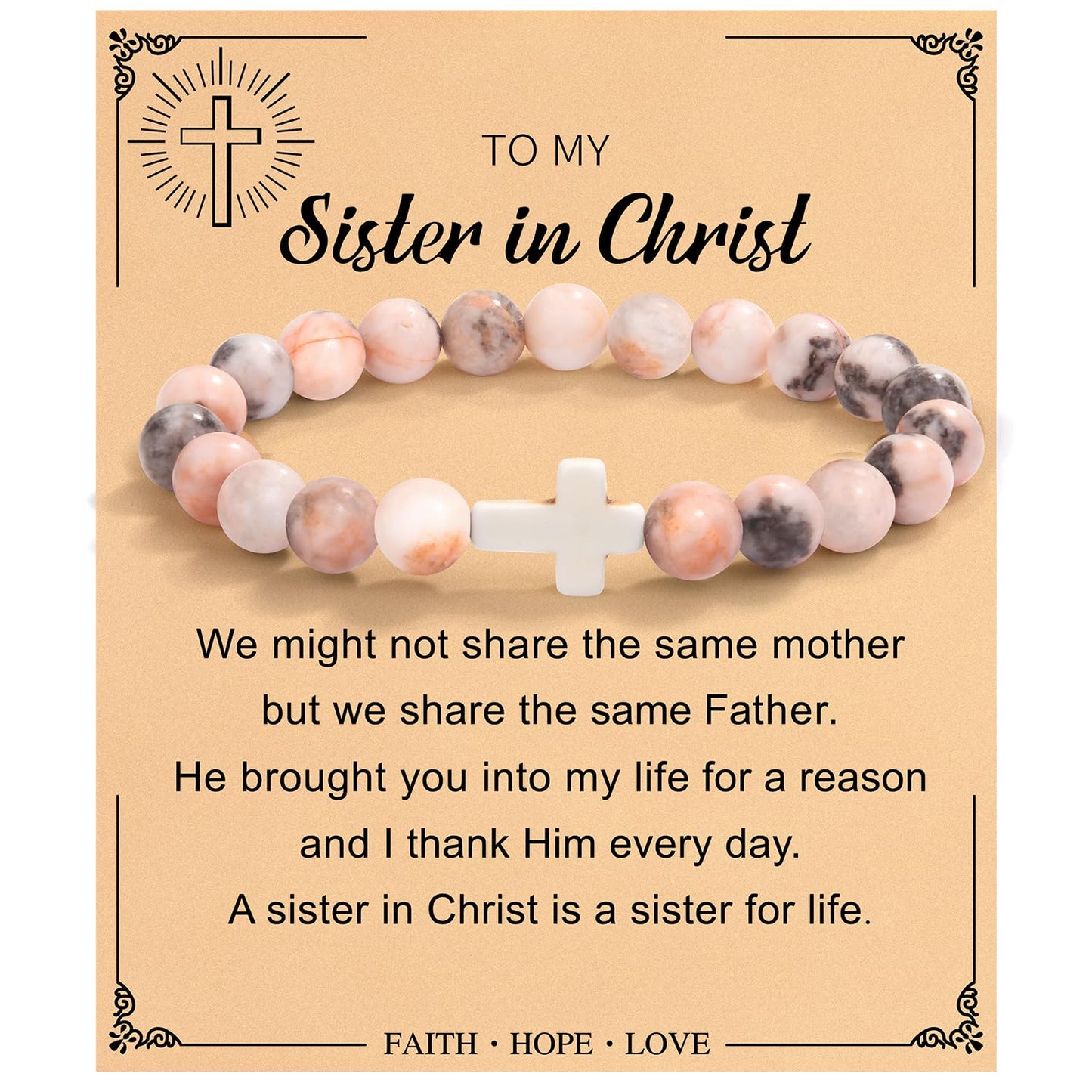 Christian Easter Gifts – Religious Cross Bracelet Faith Jewelry for Women