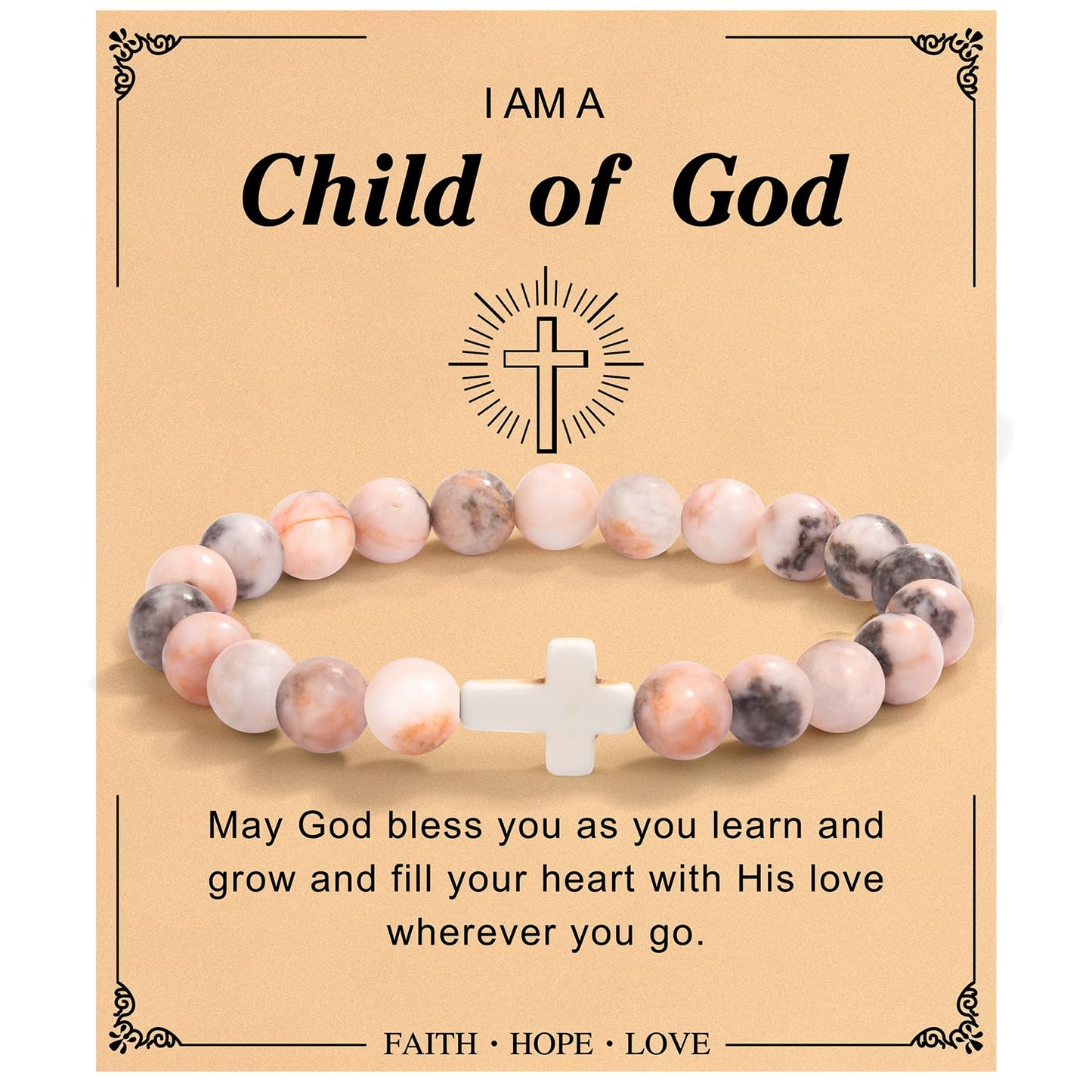 Christian Easter Gifts – Religious Cross Bracelet Faith Jewelry for Women