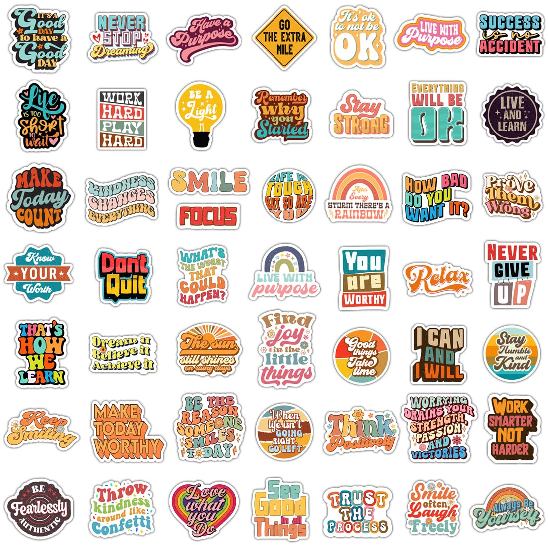 100 Pack Christian Scripture Stickers, Faith Inspiring Religious Gifts for Easter, Journaling, Water Bottles, Bible Verse Stickers, Christian Gifts for Women, Kids, Teens, Boys and Girls (Scripture)