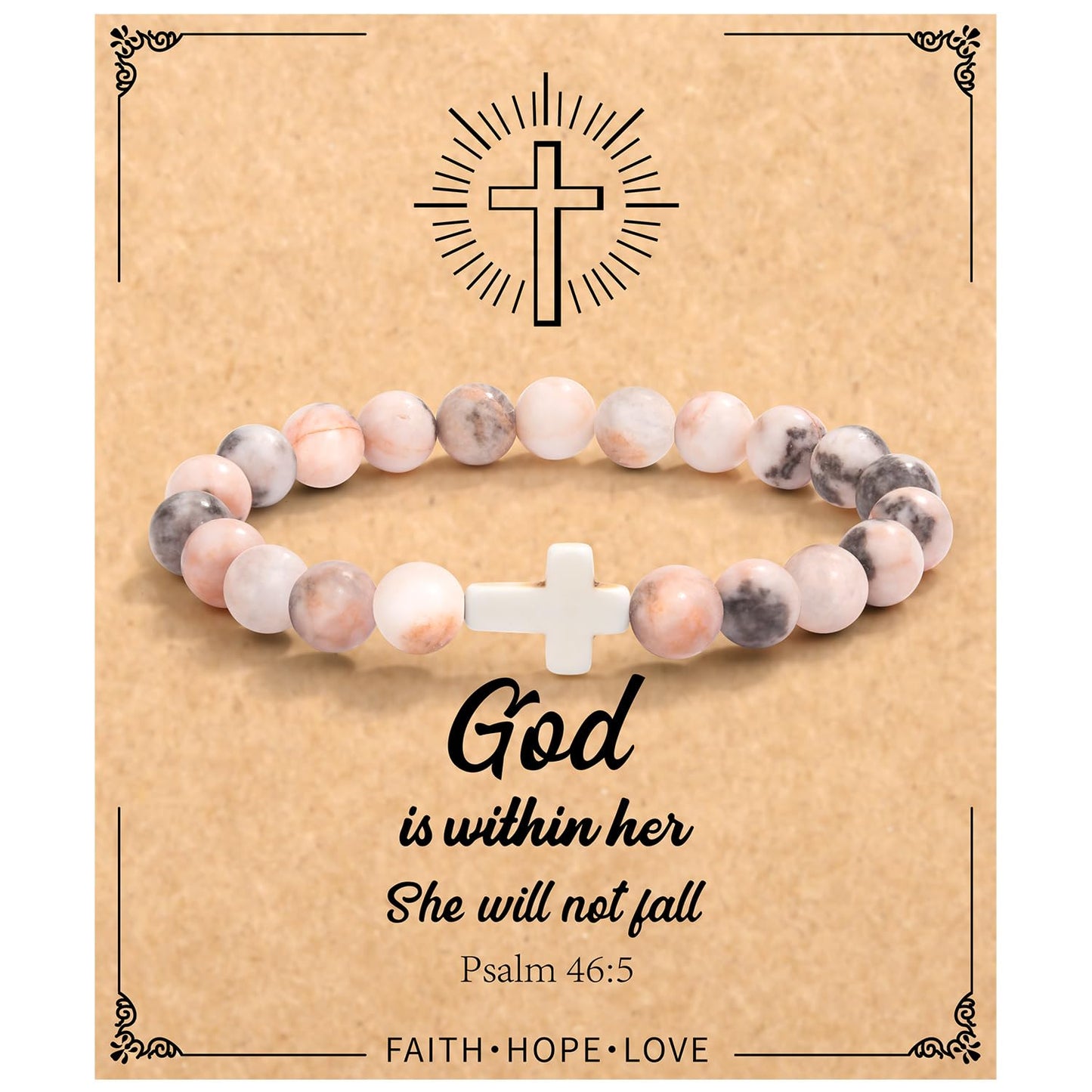 Christian Easter Gifts – Religious Cross Bracelet Faith Jewelry for Women