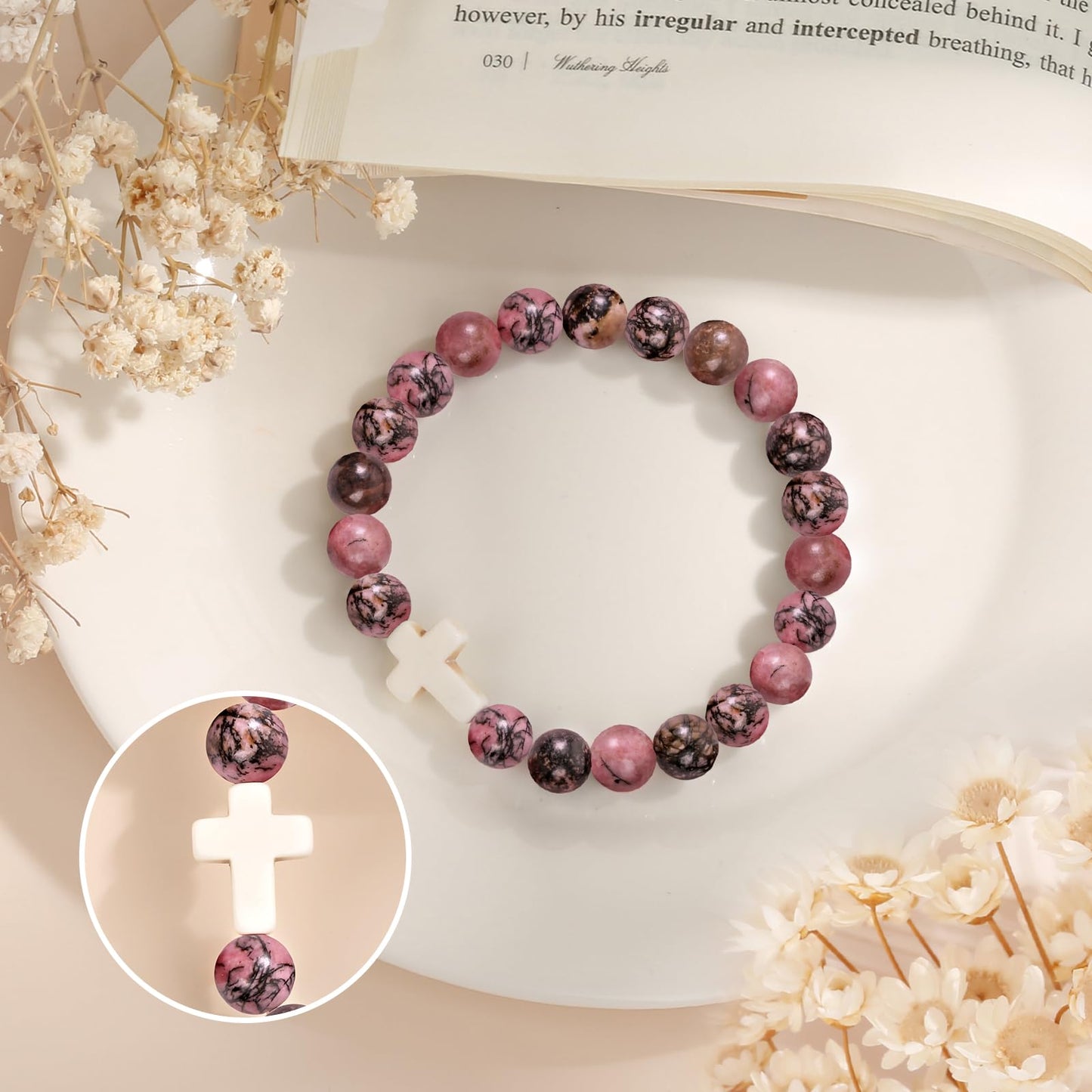 Christian Easter Gifts – Religious Cross Bracelet Faith Jewelry for Women