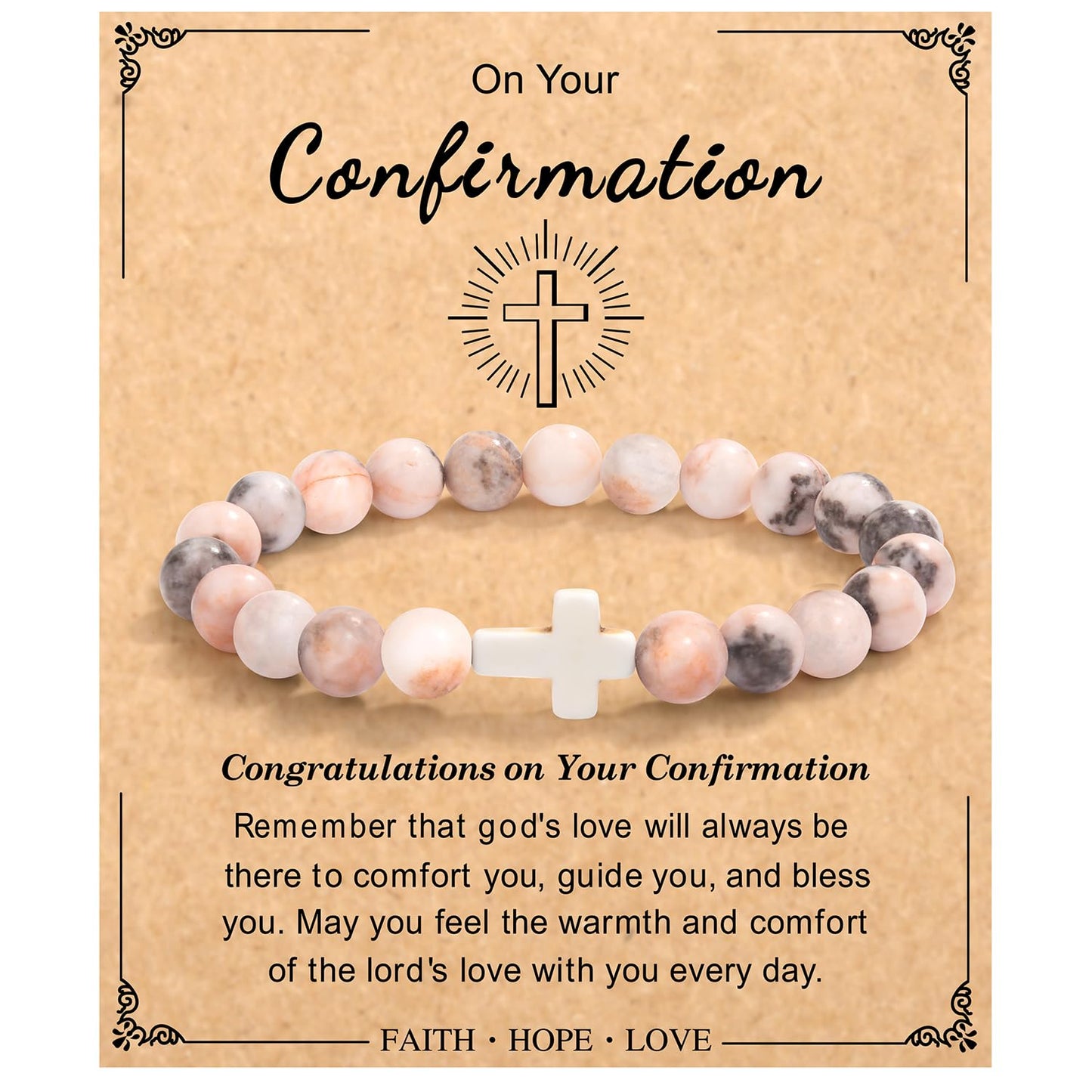Christian Easter Gifts – Religious Cross Bracelet Faith Jewelry for Women