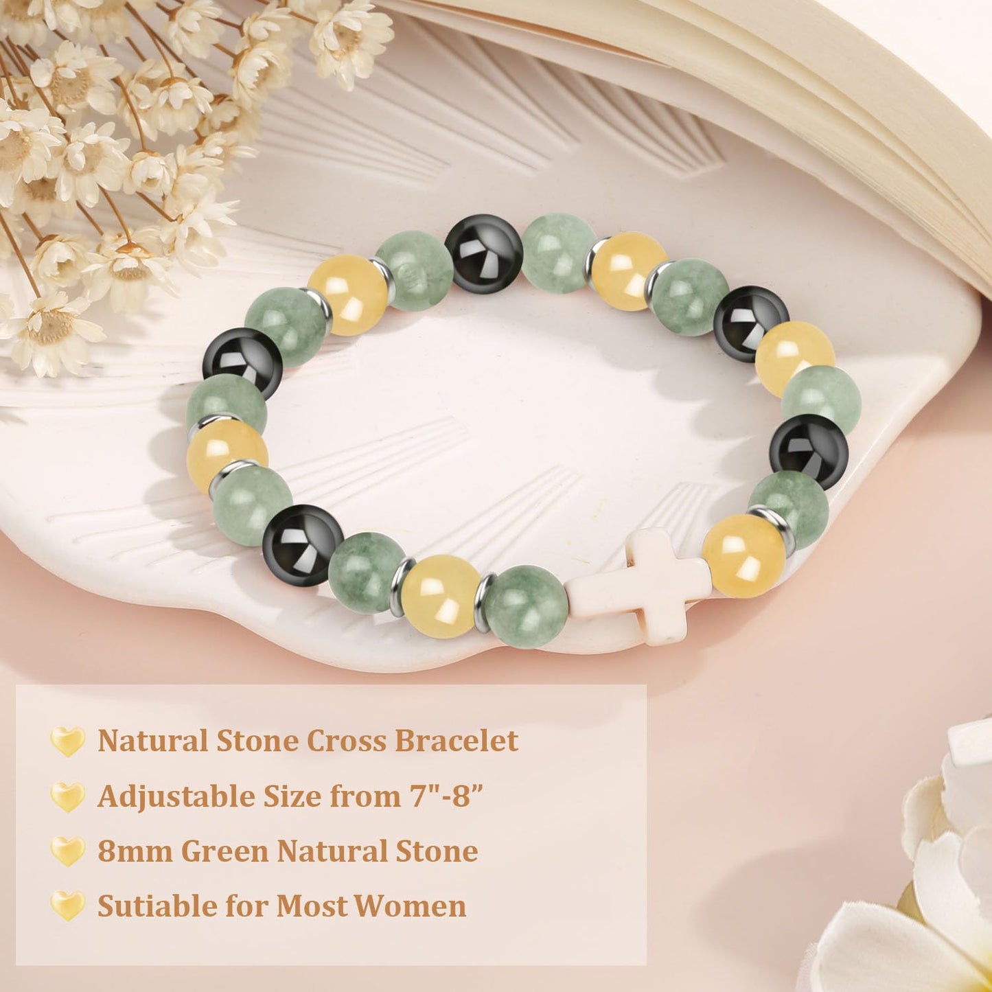 Christian Easter Gifts – Religious Cross Bracelet Faith Jewelry for Women