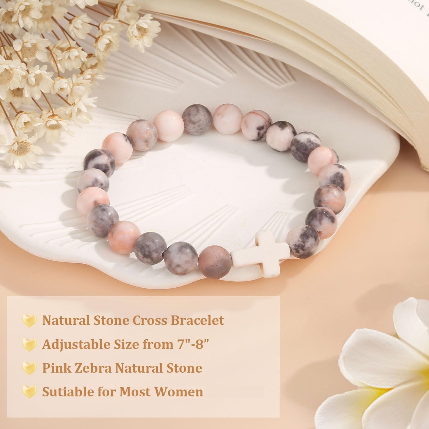 Christian Easter Gifts – Religious Cross Bracelet Faith Jewelry for Women