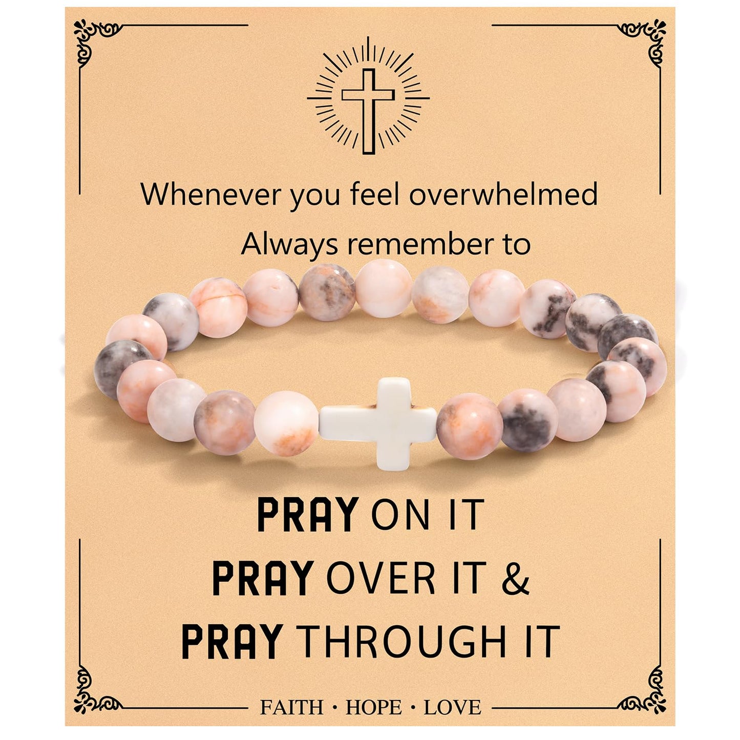 Christian Easter Gifts – Religious Cross Bracelet Faith Jewelry for Women