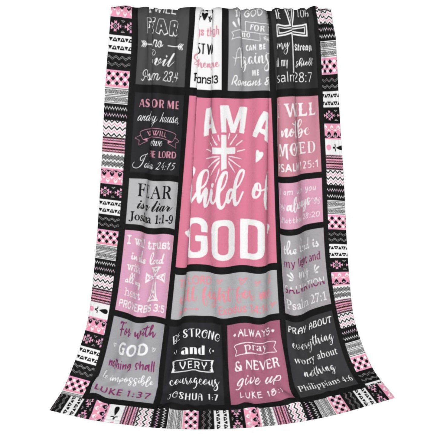Christian Faith Blankets - Soft Throw, Personalized 60"x80", Religious & Spiritual Gifts for Women & Men