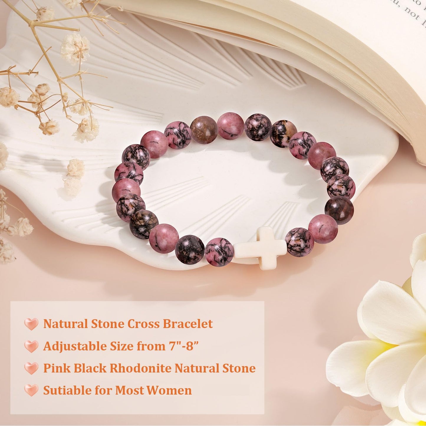 Christian Easter Gifts – Religious Cross Bracelet Faith Jewelry for Women