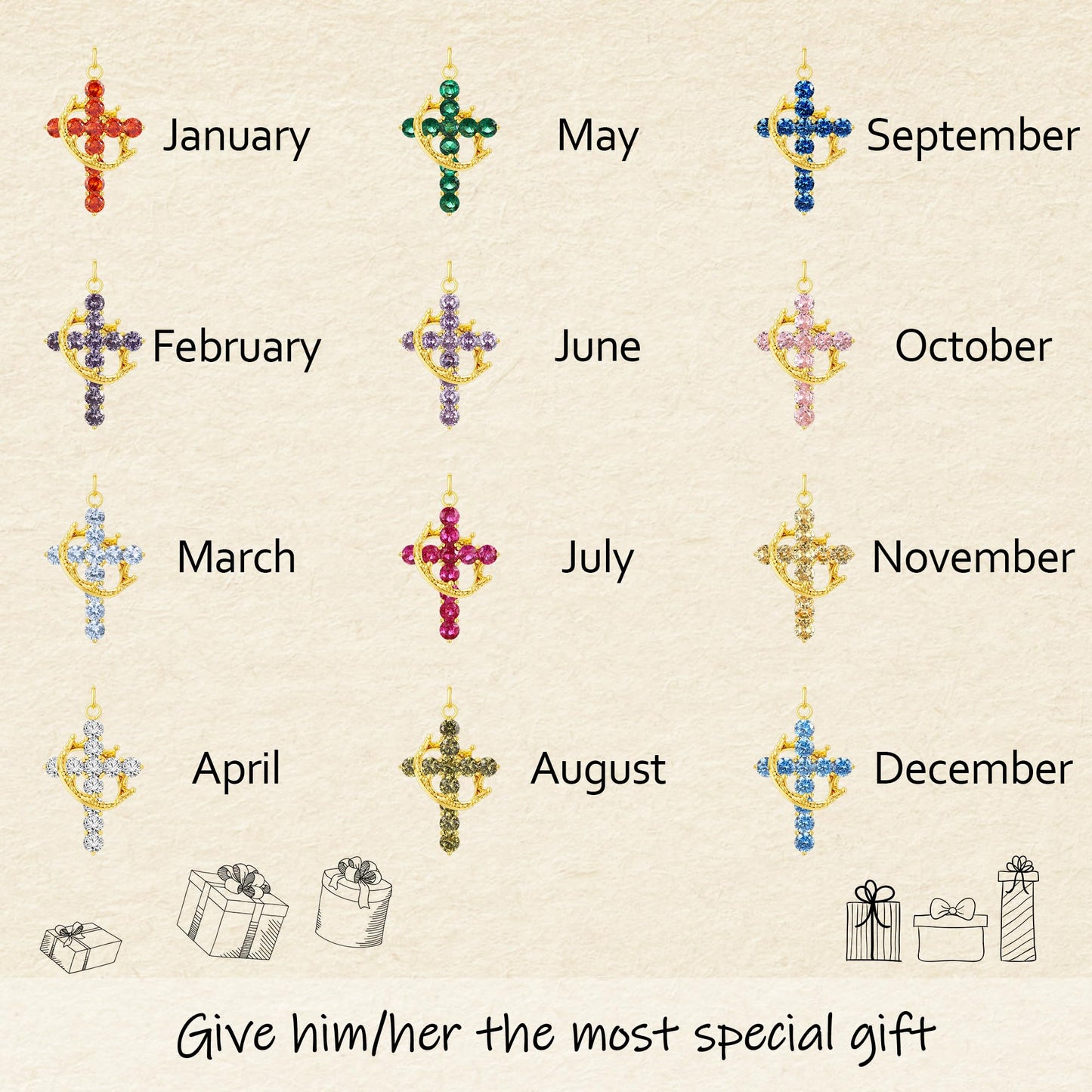 Tewiky Diamond Cross Necklace for women-Dainty 14k Gold Cubic Zirconia Pendant Necklaces Simple Gold Cross Pendant Necklace Cute Tiny Gold Jewelry