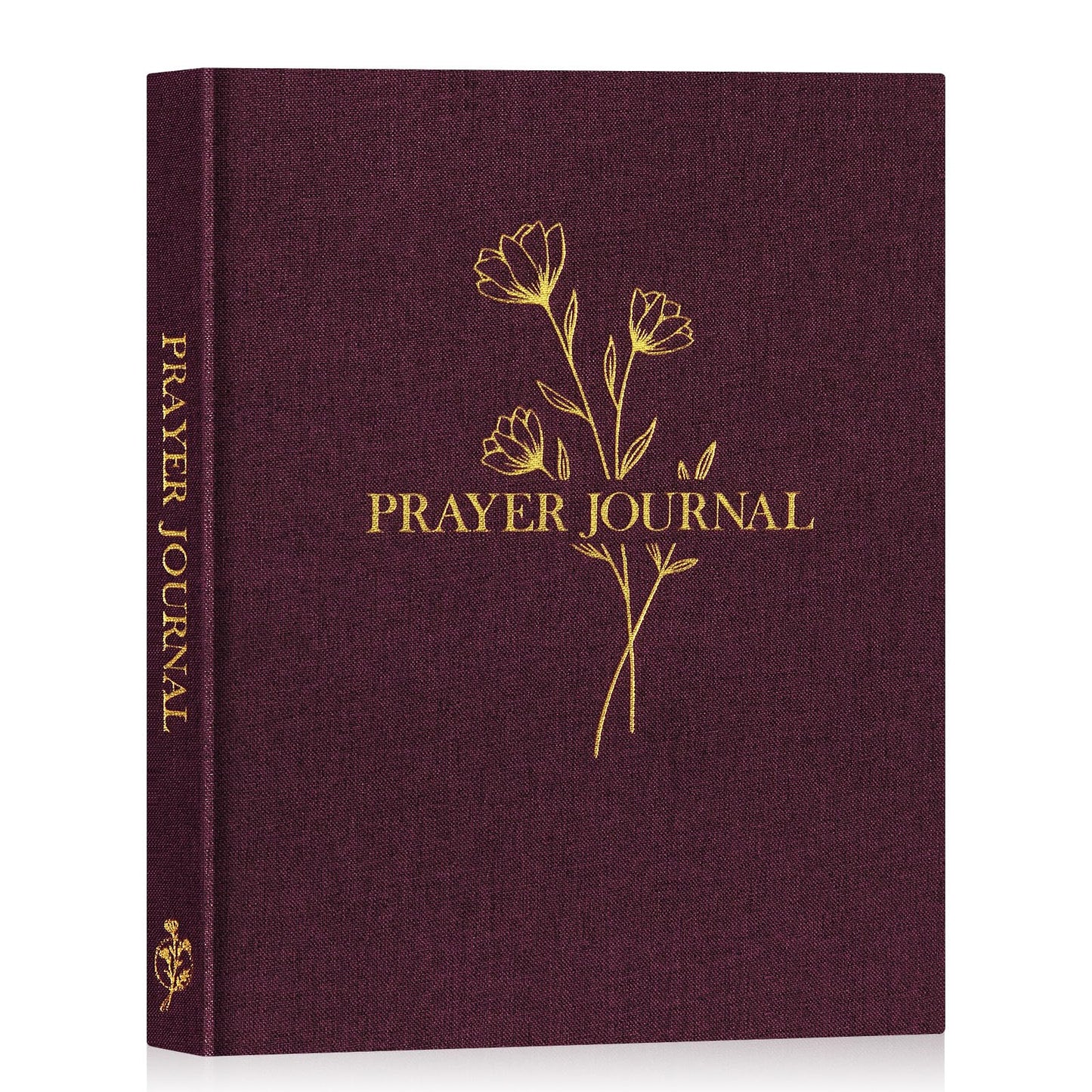 Lanpn Bible Prayer Journal for Women Men, 68 Weeks Linen Bible Study Journal Christian Prayer Notebook Planner with Scripture Verse, Devotional Journal Religious Christian Faith Gifts Women, Beige