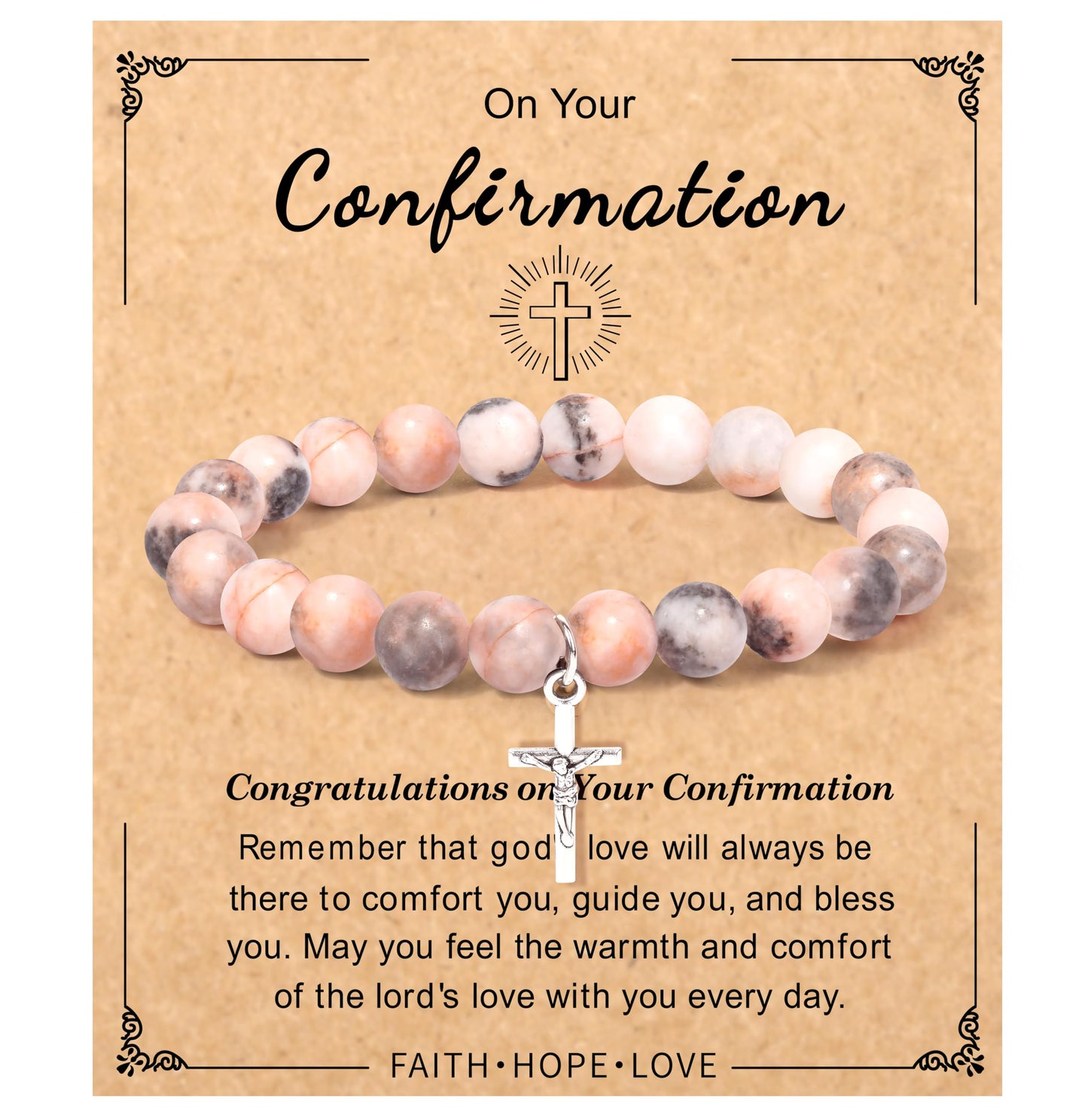 Christian Easter Gifts – Religious Cross Bracelet Faith Jewelry for Women