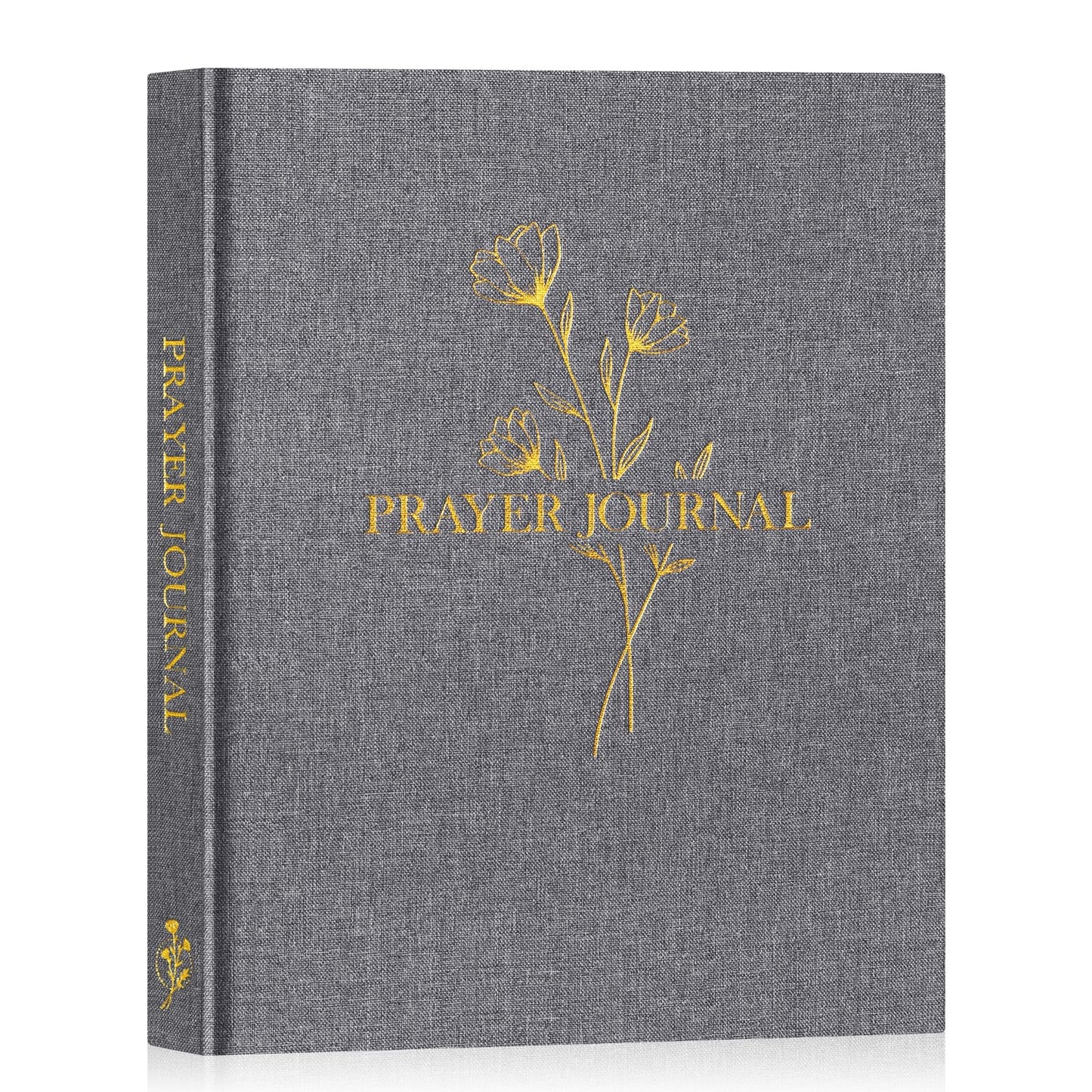 Lanpn Bible Prayer Journal for Women Men, 68 Weeks Linen Bible Study Journal Christian Prayer Notebook Planner with Scripture Verse, Devotional Journal Religious Christian Faith Gifts Women, Beige