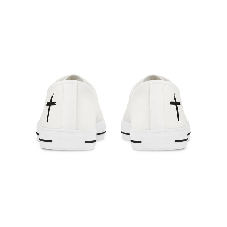 Stepping in faith Stylish Low Top Sneakers for Men, Casual Footwear, Everyday Sneakers, Comfortable Shoes, Fashionable Sneaker Gifts, Summer Slip-Ons