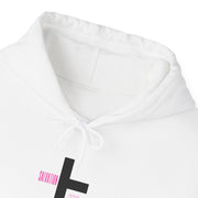 Minimalist Christian Hoodie with Cross Design, Unisex Sweatshirt, Gift for Faith, Casual Wear, Church Events, Inspirational Fashion