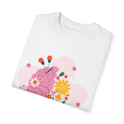 Positive Thinking Unisex T-Shirt - Floral Motivational Design