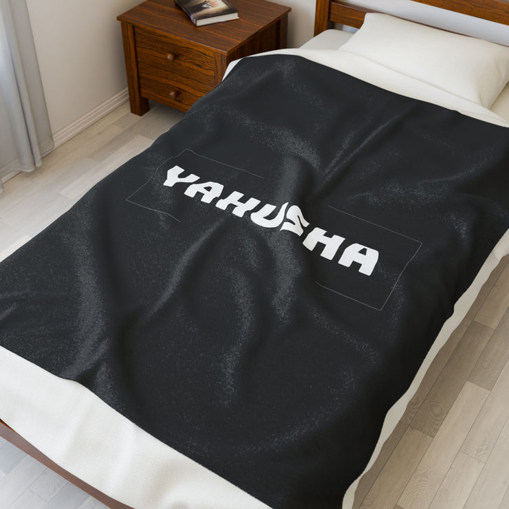 Cozy Velveteen Plush Yahusha Blanket- Perfect for Christian Home Decor