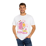 Positive Thinking Unisex T-Shirt - Floral Motivational Design