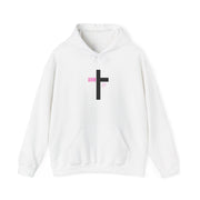 Minimalist Christian Hoodie with Cross Design, Unisex Sweatshirt, Gift for Faith, Casual Wear, Church Events, Inspirational Fashion