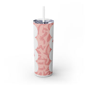 Good Vibes Only Skinny Tumbler with Straw - 20oz - Perfect for On-the-Go Hydration