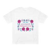 Inspirational Floral Unisex Classic Tee - Philippians 4:13
