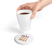Inspirational Ceramic Coaster - "Pray" Design for Home Decor & Gifting