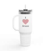 I Love Jesus Insulated Travel Mug | 40oz, Faithful Gift for Christians, Bible Study, Coffee Lovers, Church Events, Everyday Use