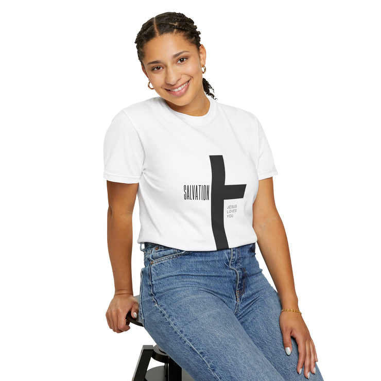 Faith-Inspired Unisex T-Shirt - Jesus Loves You Graphic, Christian Apparel, Casual Wear, Gift for Believers, Inspirational Tee