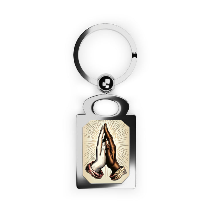 Praying Hands Photo Keyring - Meaningful Gift, Religious Keychain, Personalized Keepsake, Faith Accessory, Unique Keyring