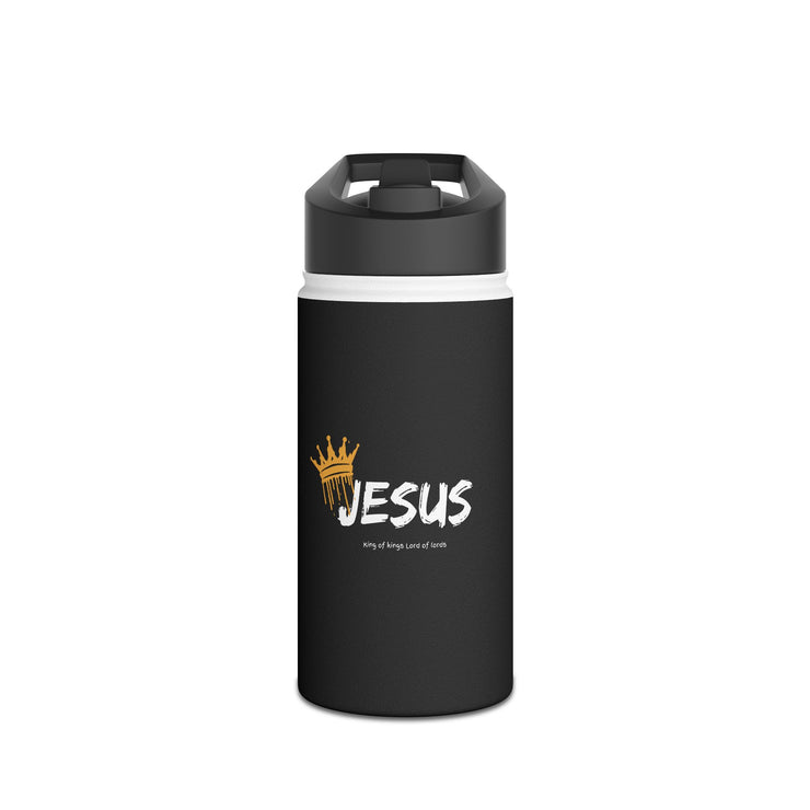 Jesus king of kings Lord of lords Stainless Steel Water Bottle, Standard Lid