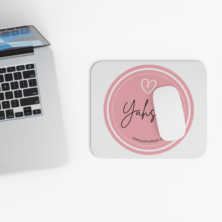 Inspirational Yahshua Mouse Pad - Pink Circle Design
