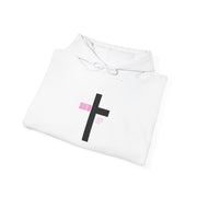 Minimalist Christian Hoodie with Cross Design, Unisex Sweatshirt, Gift for Faith, Casual Wear, Church Events, Inspirational Fashion