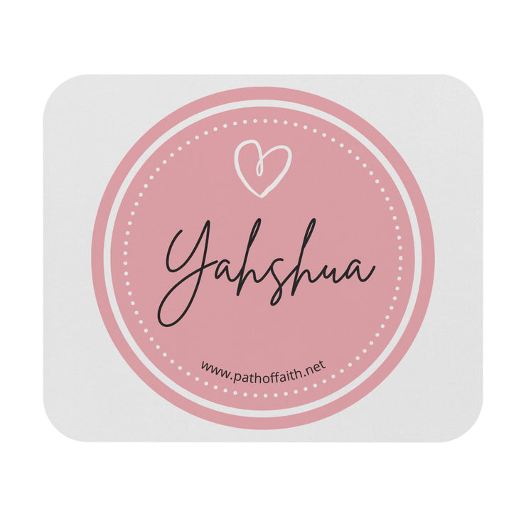 Inspirational Yahshua Mouse Pad - Pink Circle Design