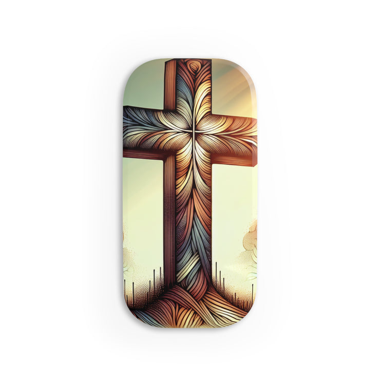 Faith-Inspired Phone Grip - Colorful Cross Design