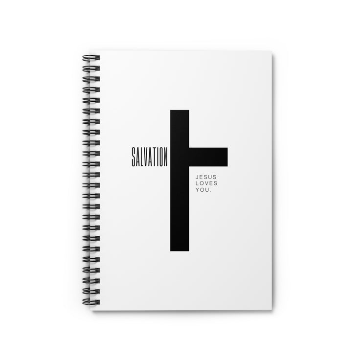 Christian Spiral Notebook - Jesus Loves You, Faith Journal, Inspirational Stationery, Gift for Believers, Church Supplies, Spiritual Planner