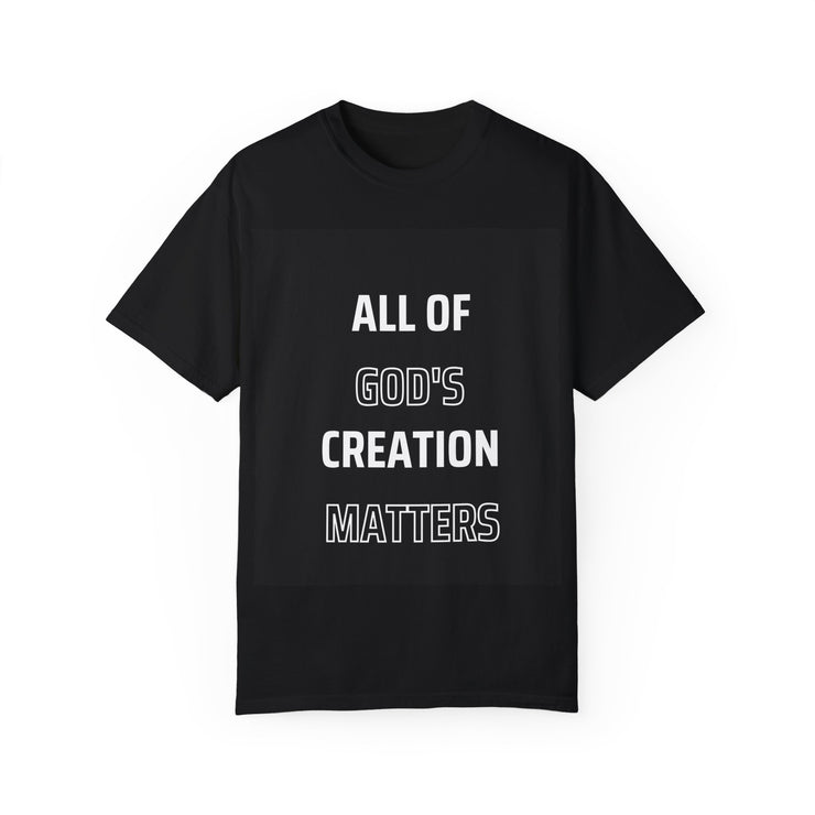 Unisex Garment-Dyed T-Shirt - "All of God&