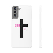 Christian Faith Slim Snap Case, Jesus Loves You Phone Cover, Minimalist Phone Case, Religious Gift, Modern Design for Believers