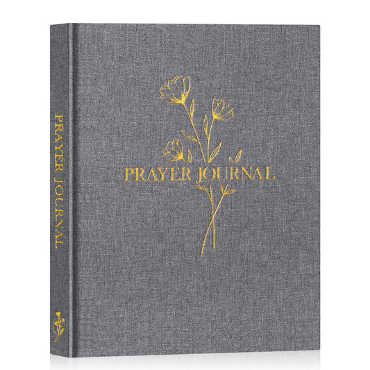 Lanpn Bible Prayer Journal for Women Men, 68 Weeks Linen Bible Study Journal Christian Prayer Notebook Planner with Scripture Verse, Devotional Journal Religious Christian Faith Gifts Women, Beige