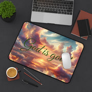 Inspirational Desk Mat - 'God is Good' - Motivational Desk Accessory for Home or Office